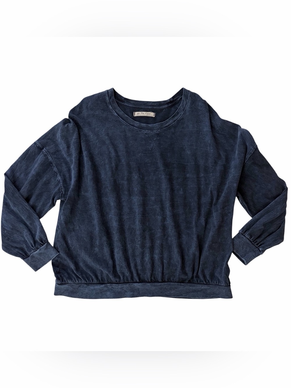 We The Free Women’s Navy Blue Pullover Oversized Comfort Sweatshirt M